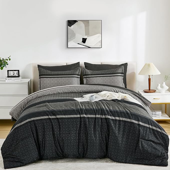 WONGS BEDDING Twin Comforter Set 6 Pieces, Soft Lightweight Micorfiber Bedding - Image 9