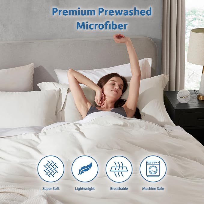 Nestl Off White Duvet Cover King Size - Image 6