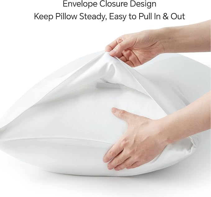 BEDELITE King Size Pillow Cases Set of 2, Rayon Derived from Bamboo, Cooling - Image 6