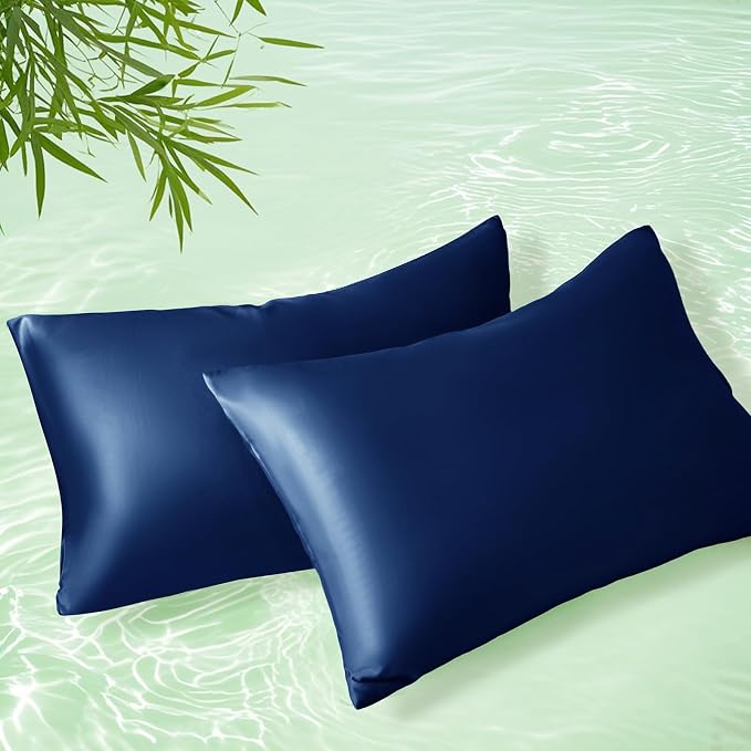 Homiest Cooling Pillow Cases Standard Size Set of 2, 100% Rayon Derived from by Homiest