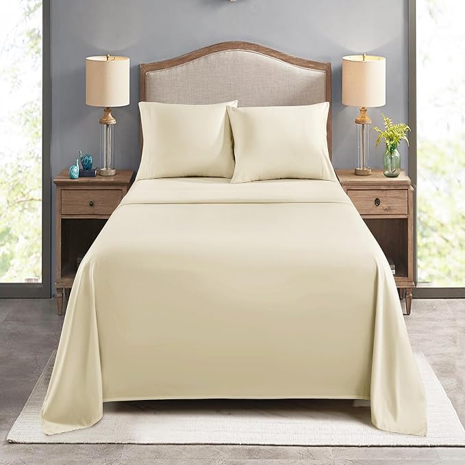 FreshCulture Twin Flat Sheets Only, Soft Microfiber Bedding Sheets - Image 7
