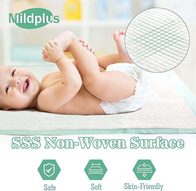 MILDPLUS 100 Count Disposable Bed Pads, 30x36 Inch Extra Large Incontinence - Image 3