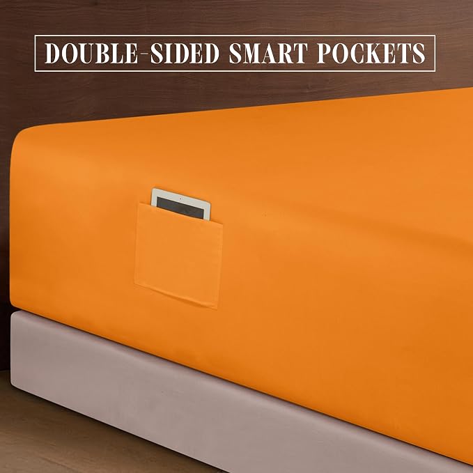 Elegant Comfort Luxurious 1500 Premium Hotel Quality Microfiber 4-Piece Sheet - Image 5