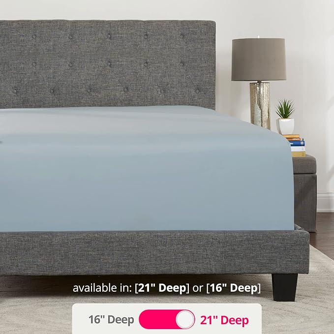 DeaLuxe Deep Pocket Full Fitted Sheet - Image 3