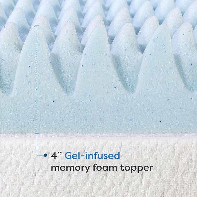 Best Price Mattress 4 Inch Egg Crate Memory Foam Mattress Topper - Image 8