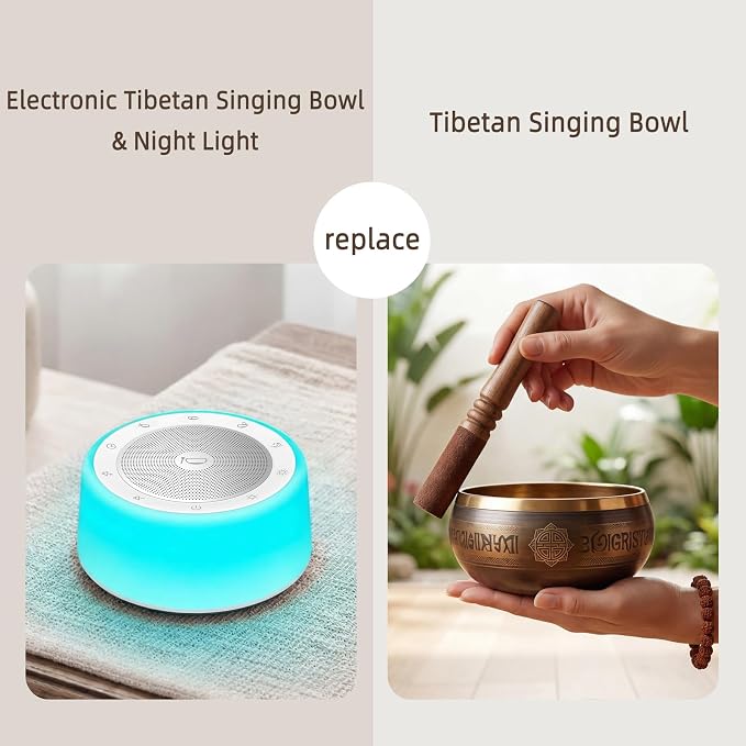 Kipcush Automatic Tibetan Singing Bowl Sound Machine – 11 Healing Tones - Image 2