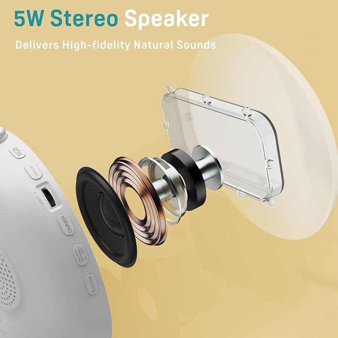 JALL Sunrise Alarm Clock White Noise Sound Machine - Image 4