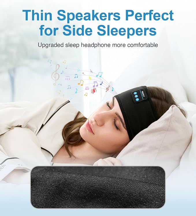 Navly Bluetooth Sports Headband Headphones, 3-in-1 Washable Headband - Image 2