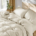 SONORO KATE 100% French Linen Duvet Cover Queen Size, Soft Breathable by SONOROKATE