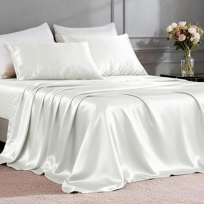 FreshCulture Satin Sheets King Size by FreshCulture