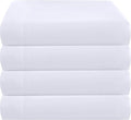 ZPECC King Flat Sheet Only 4 Pack, Durable White Top Bed Sheets Hypoallergenic by ZPECC-ABrandThatHasBeenFocusedOnBabyProductsFor18Years