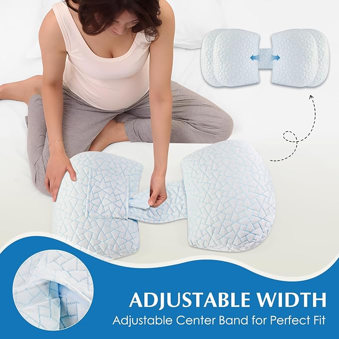 Pregnancy Pillow for Sleeping, Portable Adjustable Maternity Wedge Pillows for - Image 3