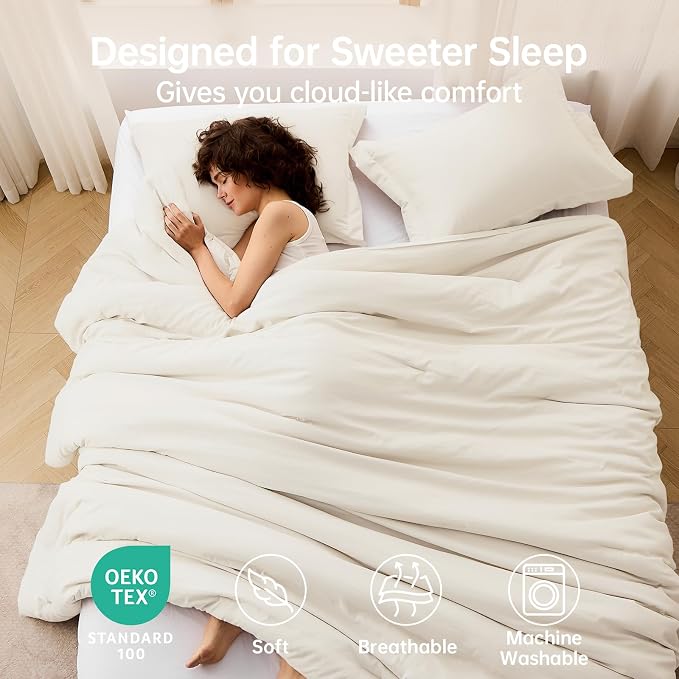 MUXHOMO Queen Comforter Set, All Season Ultra Soft Down Alternative Bedding - Image 2