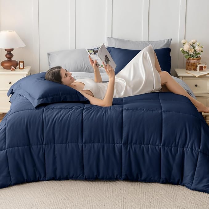 JOLLYVOGUE Full Comforter Set, Ultra-Soft Bed in a Bag Full Size 7 Pieces - Image 6