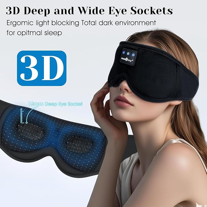MUSICOZY Sleep Headphones, Wireless Music Earbuds Earphones - Image 2