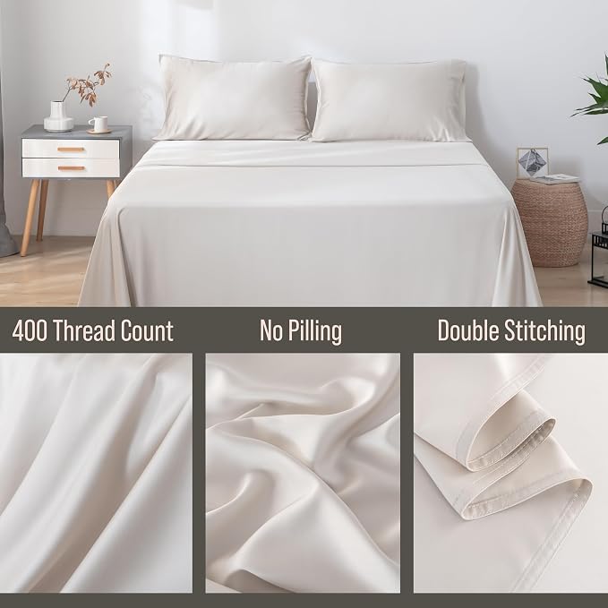 Bella Coterie | Luxury Bamboo Viscose Standard Size Pillowcase Set | 100% - Image 3