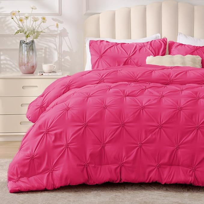 BEDELITE Hot Pink King Size Comforter Set by BEDELITE