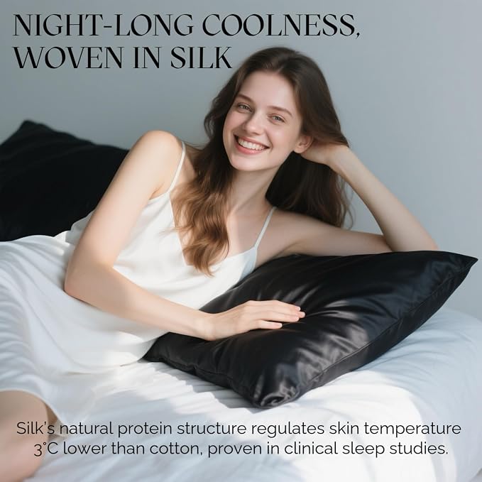 Ravmix Silk Pillowcases 2 Pack for Hair and Skin - Image 5