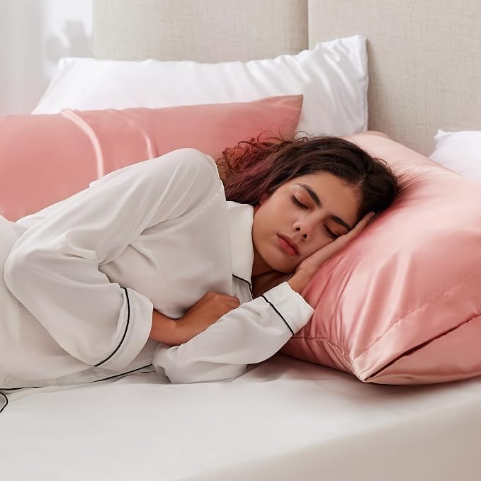 Love's cabin Satin Pillowcase Set of 2 Standard Size 20x26, Cooling Pillow - Image 2