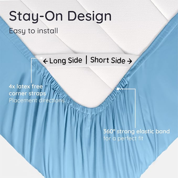 Bambaw 100% Viscose Derived from Bamboo Fitted Sheet Only, Cooling Fitted Sheet - Image 5