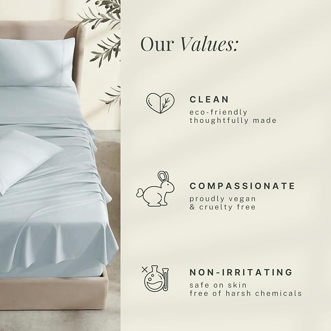 Hearth & Harbor Bed Sheets, Luxury Soft 6 Piece Bed Sheet Set Extra Deep Pocket - Image 7