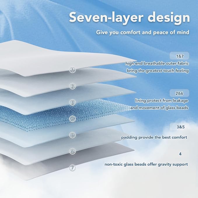 Topcee Weighted Blanket for Adults Twin Size Soft Cooling Heavy Blanket Sleeping - Image 6