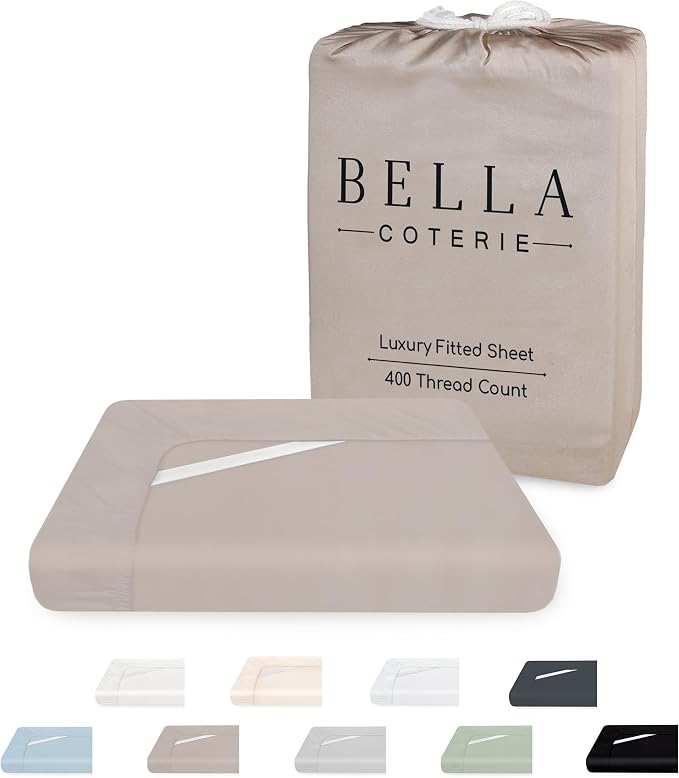Bella Coterie King Size Fitted Sheet Only | Luxury Bamboo Viscose | 100% by BC