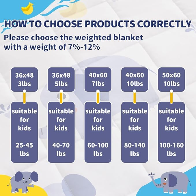 anfie Weighted Blanket Kids Weighted Blanket Cooling Blanket - Image 6