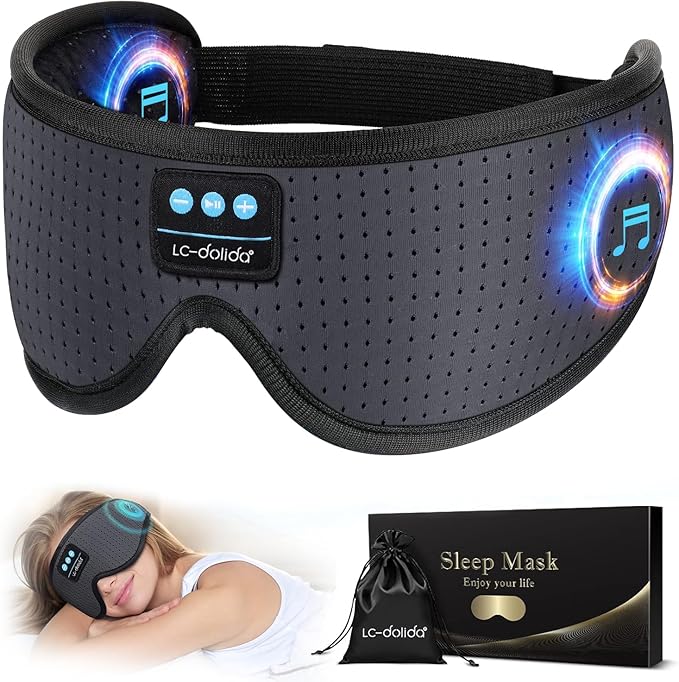 LC-dolida Sleep Headphones, Sleep Mask by LC-dolida