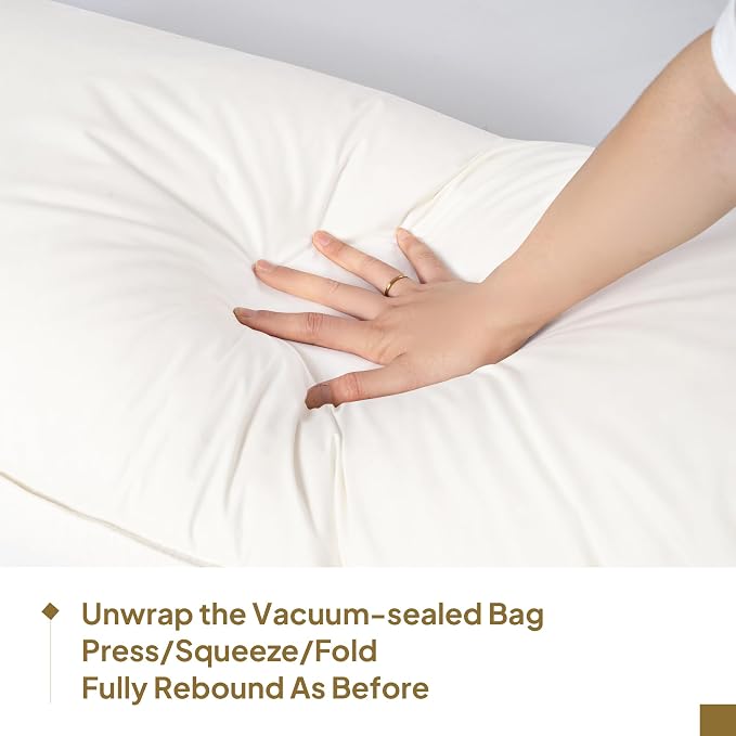 Goose Down Body Pillows for Adults, Large Body Pillow for Side Sleeper - Image 8
