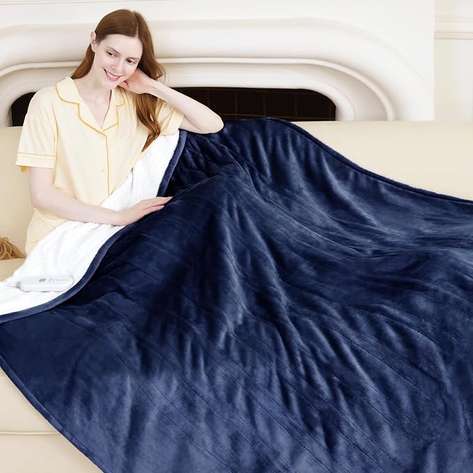 Heated Throw 50" x 60" by Vellubam