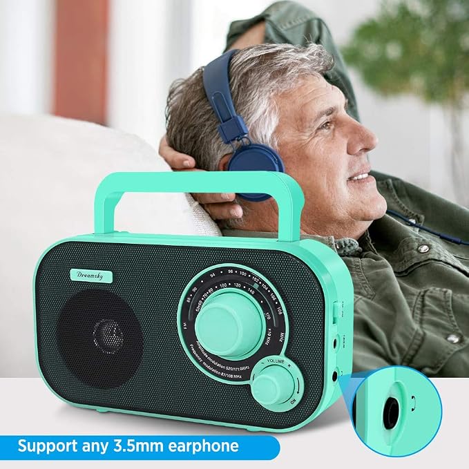 DreamSky AM FM Portable Radio Plug in Wall or Battery Operated - Image 6