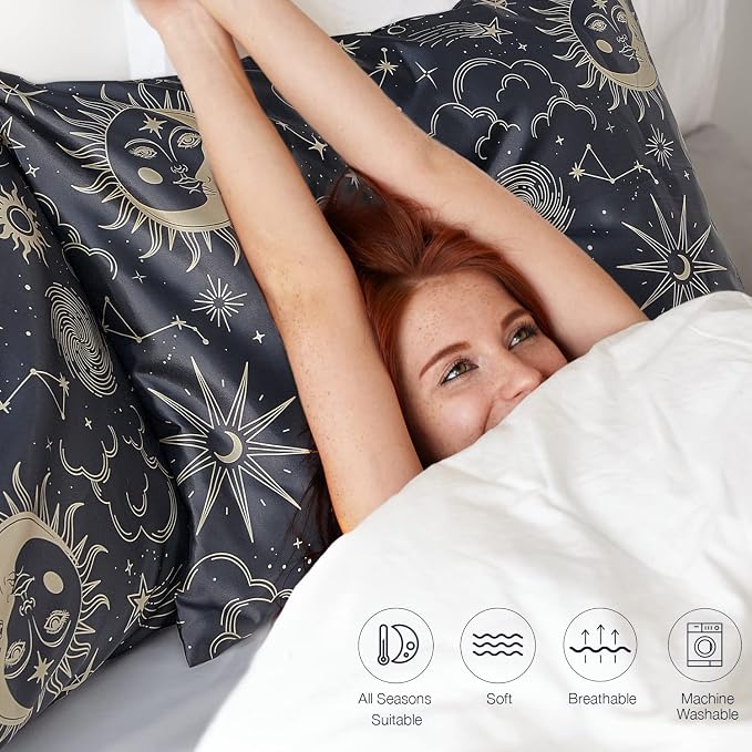 EXQ Home Satin Pillowcase for Hair and Skin Queen - Image 5