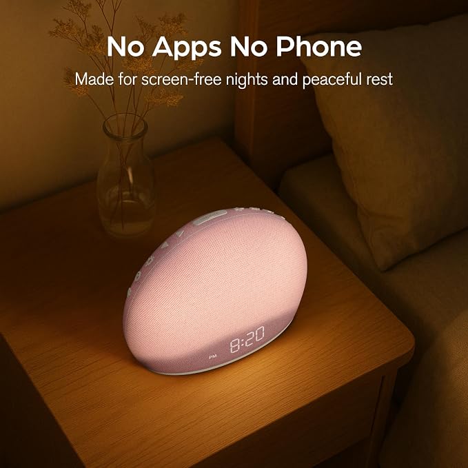 HOUSBAY Sunrise Alarm Clock, 20 Soothing Sleep Aids, Dimmable Display, - Image 6