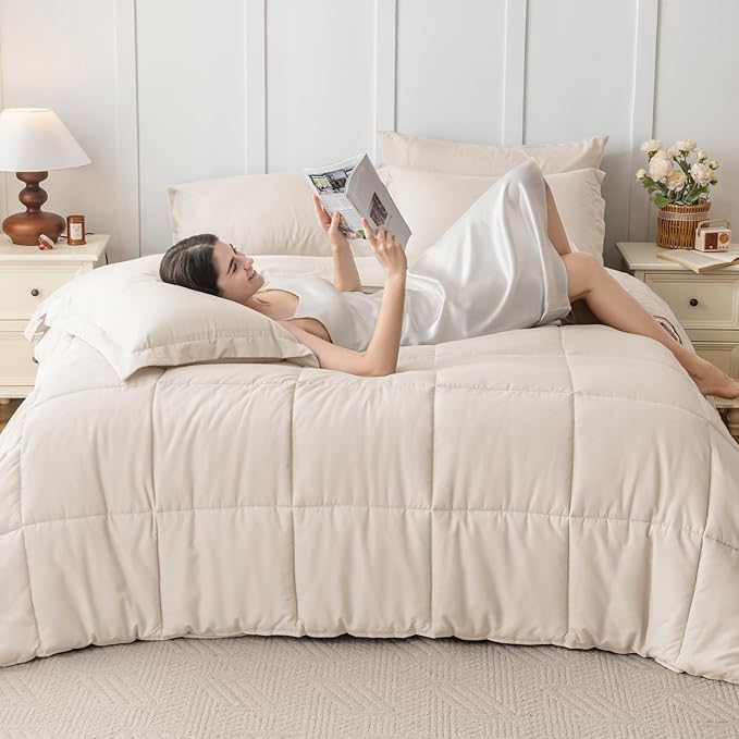 JOLLYVOGUE Oversized King Comforter Set, Ultra-Soft Bed in a Bag Oversized King - Image 6