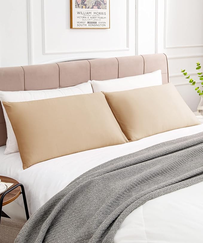 Warmstar Cotton Pillow Cases Queen Size Set of 2, 600 Thread Count Pillowcases - Image 2