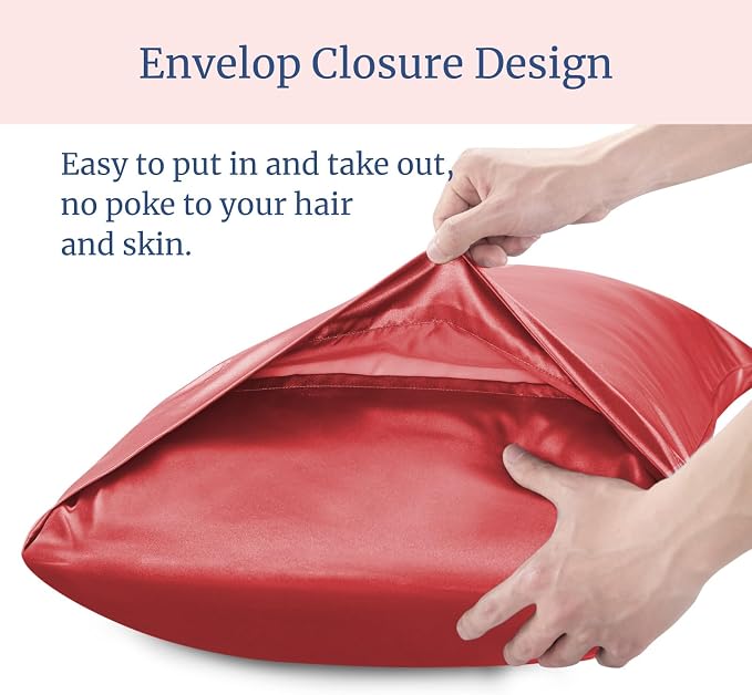 BEDELITE Satin Pillowcase for Hair and Skin, Super Soft Similar to Silk Pillow - Image 6