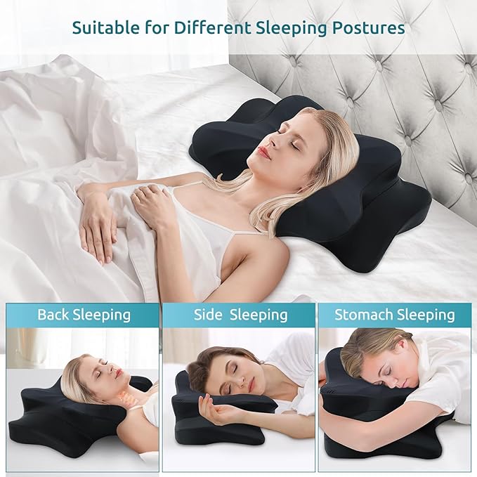 DONAMA Cervical Pillow for Neck and Shoulder Pain Relief, Cooling Contour - Image 3