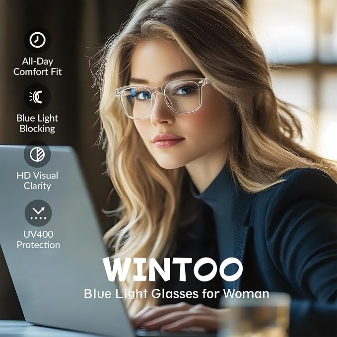 Blue Light Glasses for Woman Men | 99% Blue Light Blocking Glasses for Computer - Image 3
