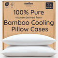Bambaw 100% Viscose Derived from Bamboo Pillowcase Queen Size – Set of 2 Queen by Bambaw