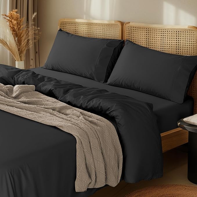 LBRO2M 1000 Thread Count 100% Egyptian Cotton Sheets Set Twin, 3 Piece Sets Bed by LBRO2MBedding