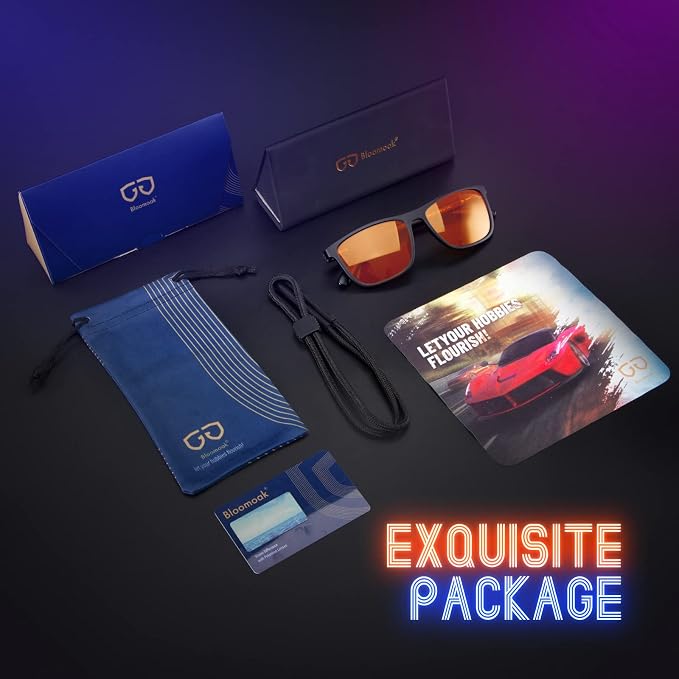 Bloomoak 100% Red Lens Blue Green Light Blocking Glasses- Dual AR Coatings - Image 7