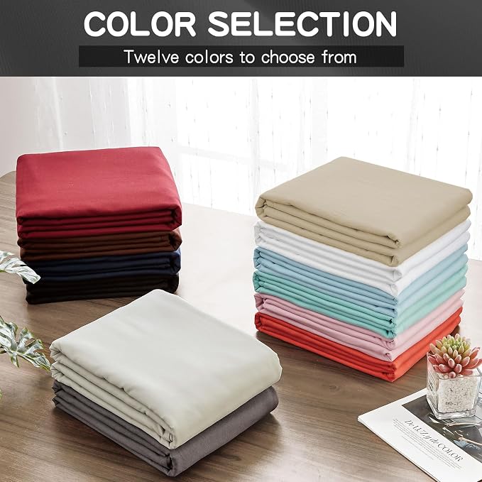 FreshCulture Twin Flat Sheets Only 2 Pack - Image 6
