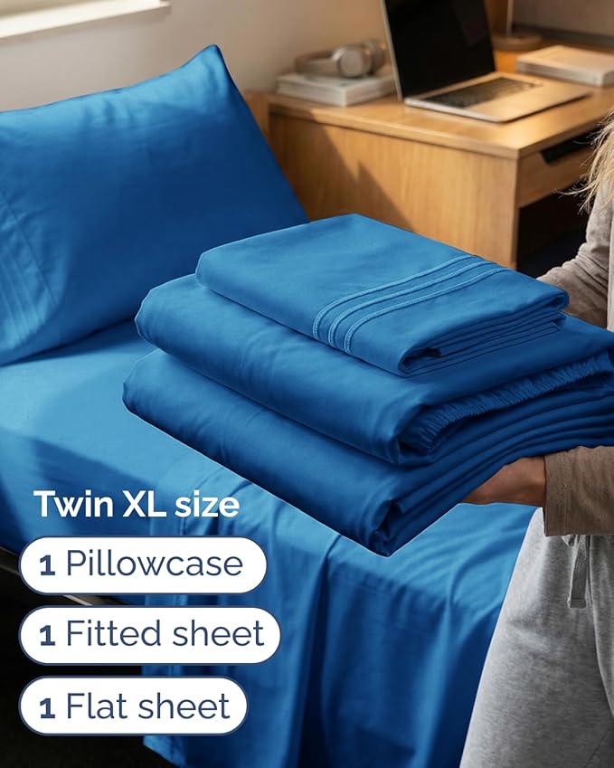Twin XL Size 3 Piece Sheet Set - Image 3