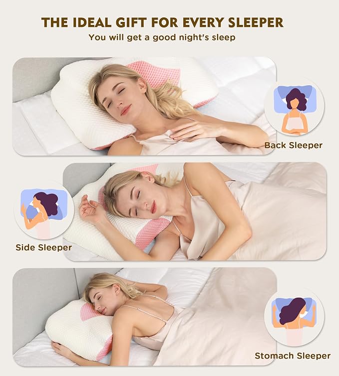 Osteo Cervical Pillow for Neck Pain Relief, Hollow Design Odorless Memory Foam - Image 7