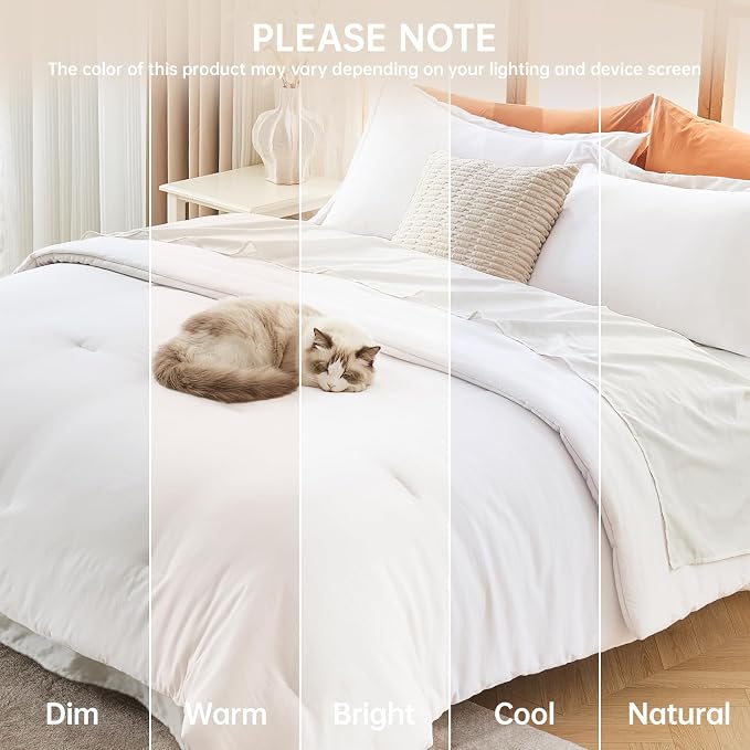 MUXHOMO Queen Comforter Set, All Season Ultra Soft Down Alternative Bedding - Image 9