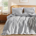 LBRO2M 100% France Linen Duvet Cover Set Full Size 3 Pcs Natural Flax Comforter by LBRO2MBedding