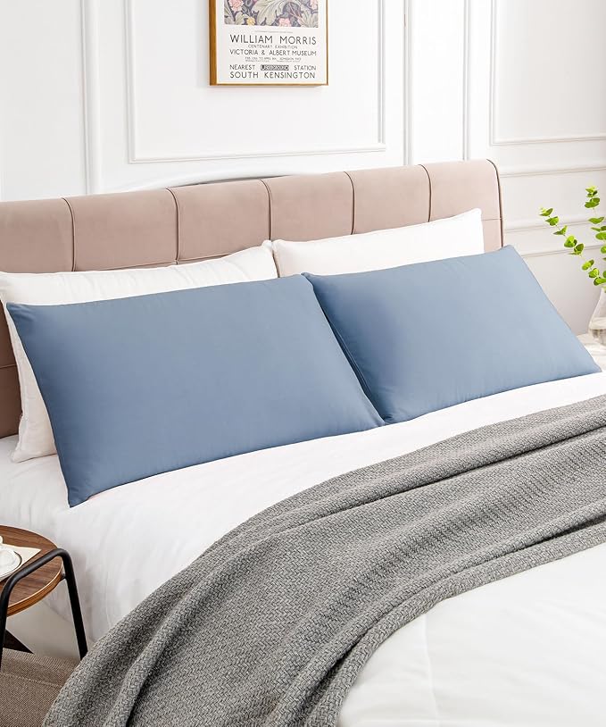 Warmstar Cotton Pillow Cases King Size Set of 2, 600 Thread Count Pillowcases - Image 2