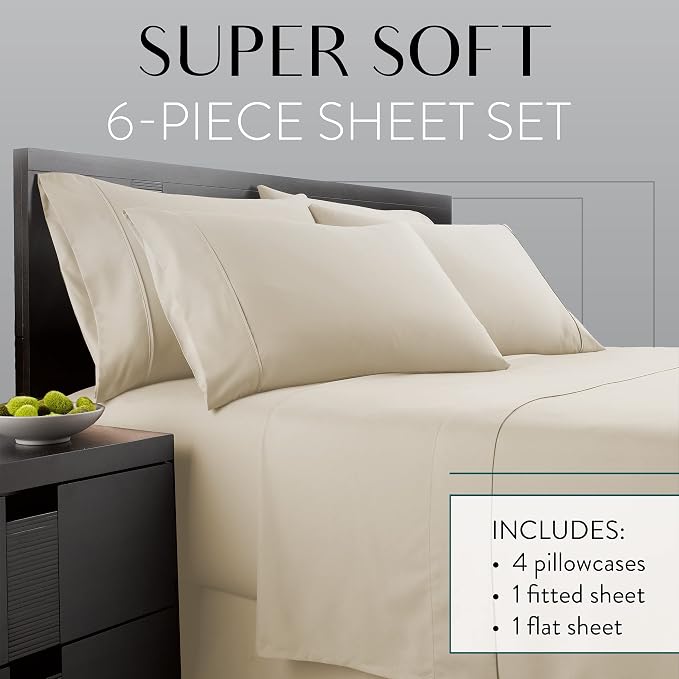 Danjor Linens Bed Sheet Set Full Size - Image 2