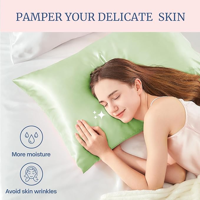 BEDELITE Satin Pillowcase for Hair and Skin, Super Soft and Cooling Similar to - Image 3